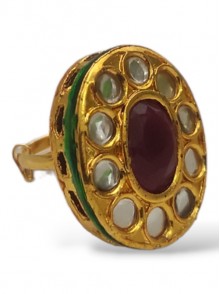 Kundan Finger Ring